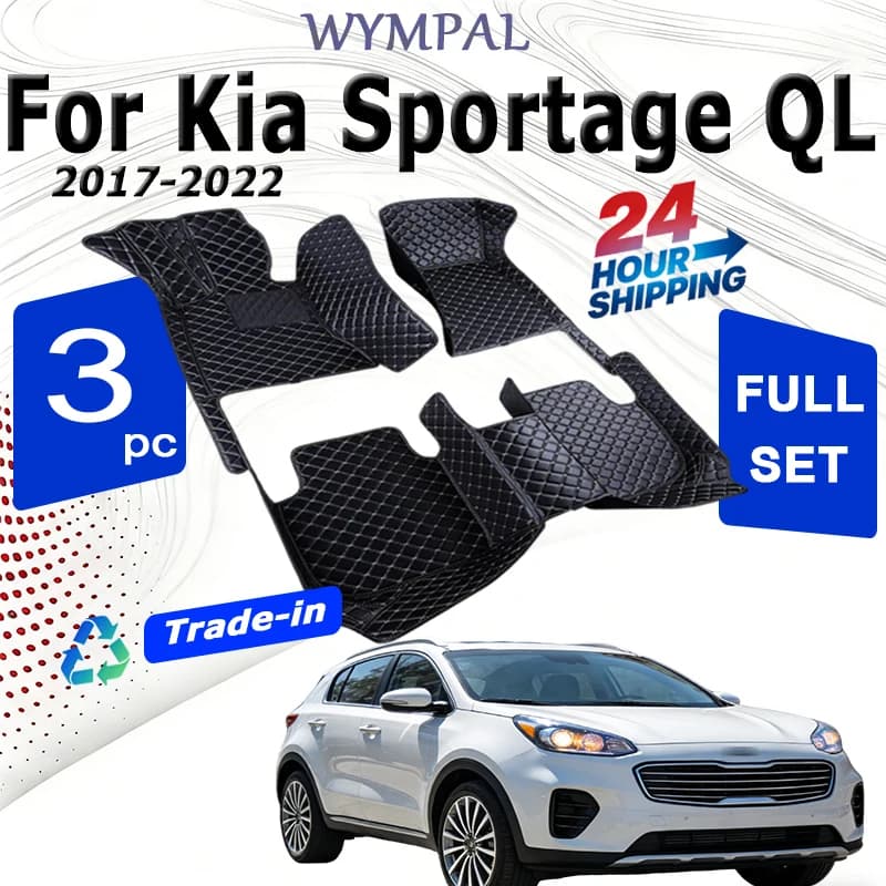 Tappetini per auto per Kia Sportage QL MK4 2017 ~ 2022 Tappeto Anti Dirty Pad Tappetino in pelle di lusso Tappeti durevoli Set completo di accessori per auto