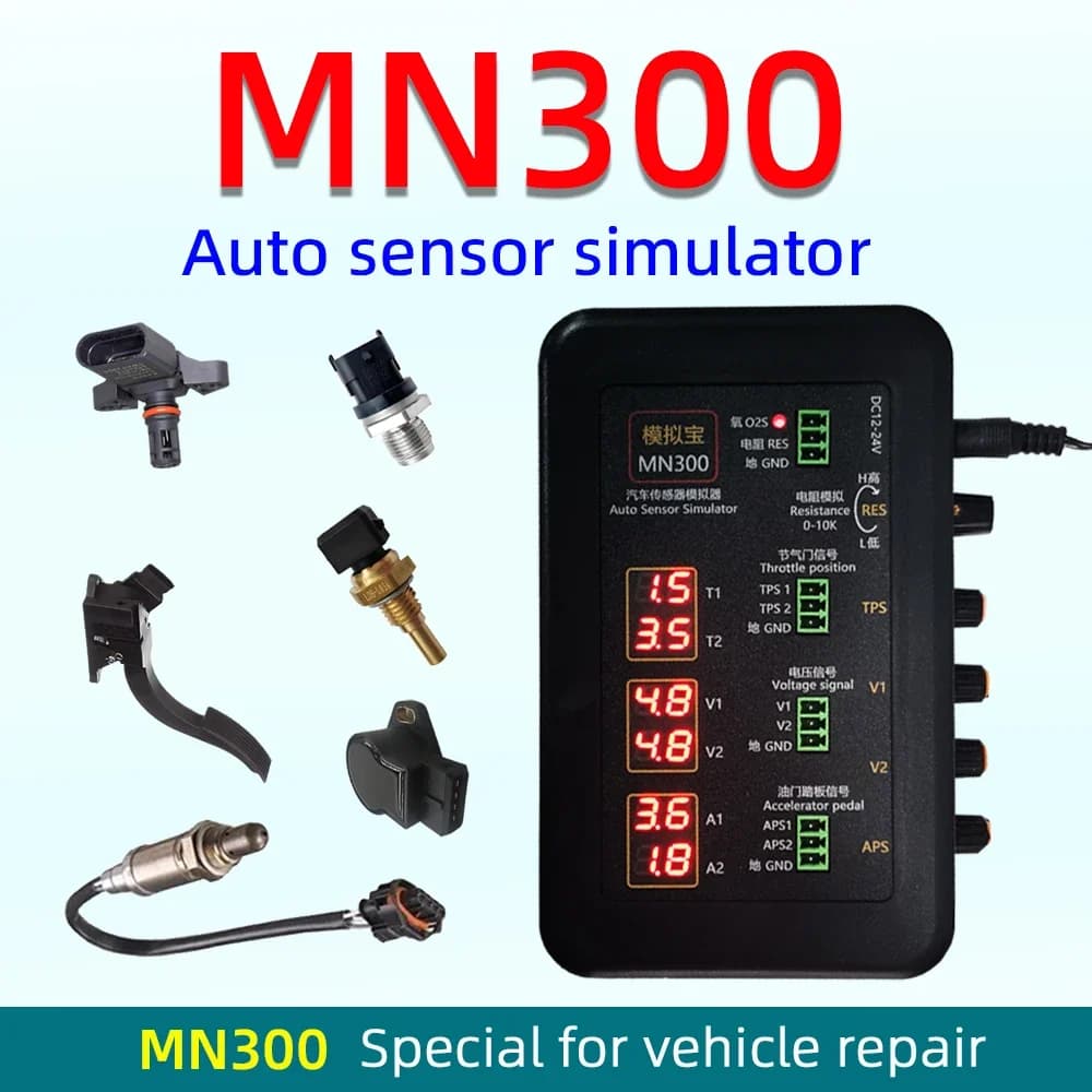 Nuovo MN300 Simulatore automatico del sensore MNB-3 MNB-2 Generatore di segnale Automotive Rail Simulatore del sensore di flusso della pressione dell'olio di ossigeno