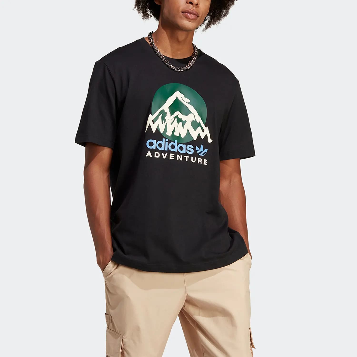 Adidas genuine Three Stripes Summer New Men's Sportswear T-Shirt IC2361
