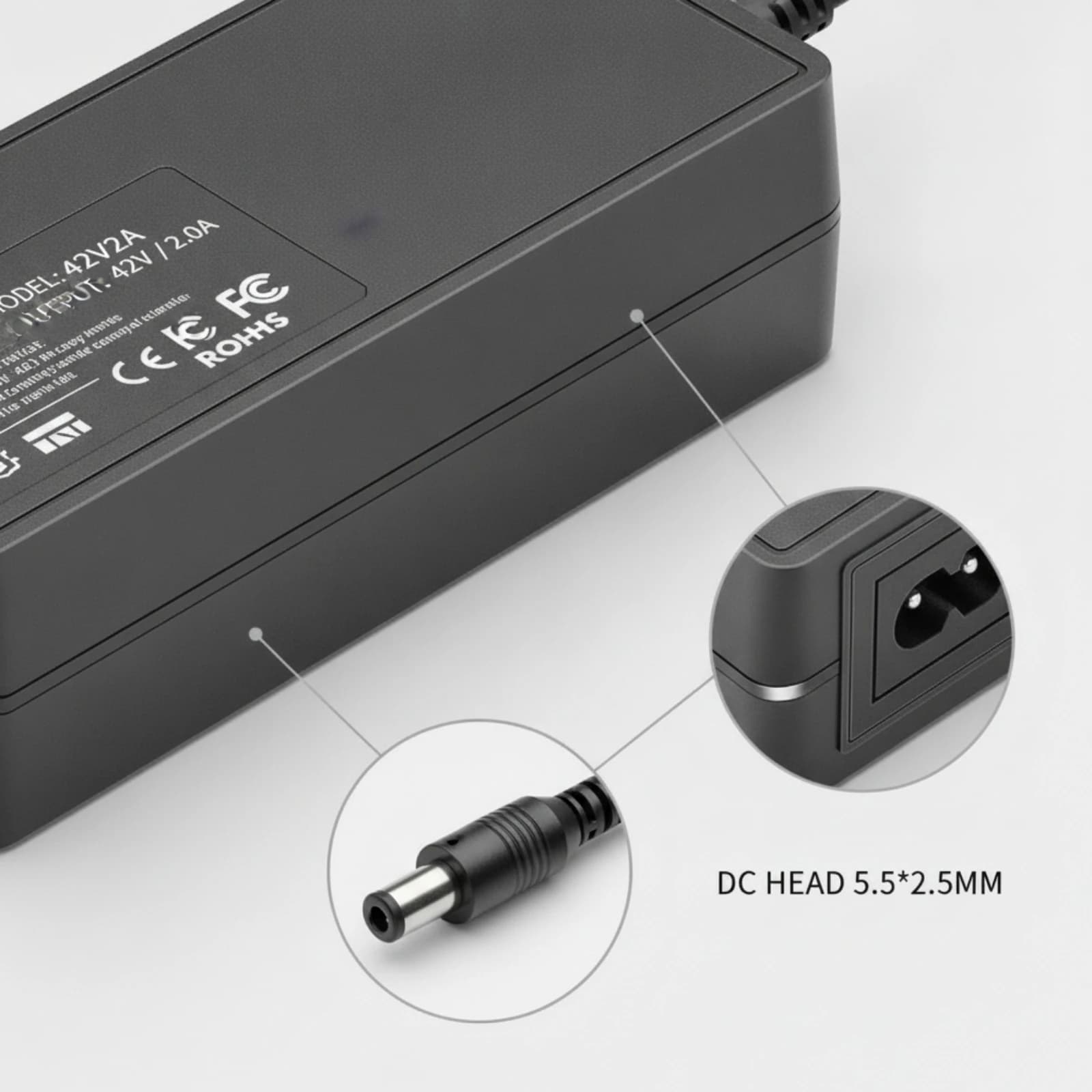 42V 2A Charger Compact 82W Power Adapter