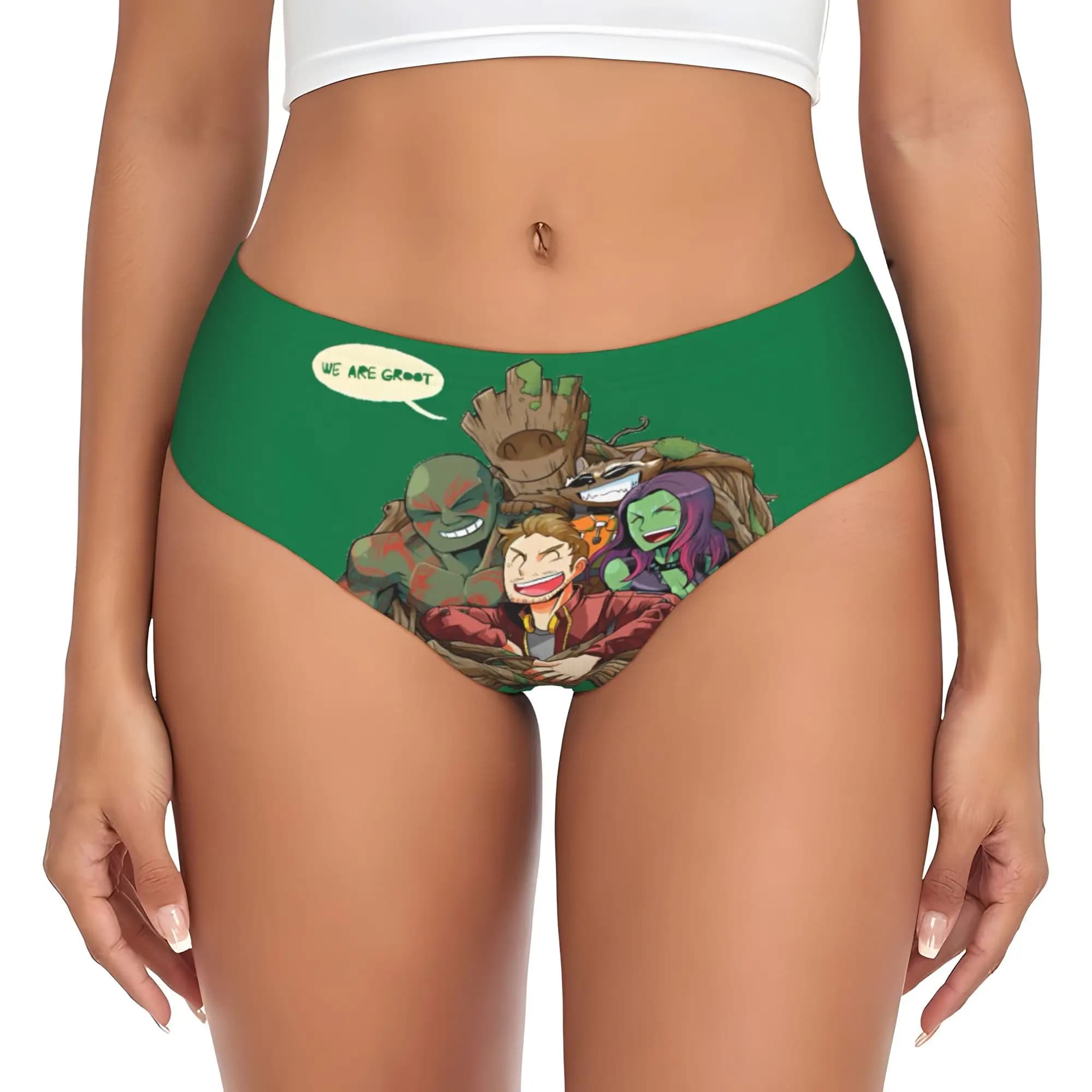 Slip personalizzati The Guardians Of Anime The Galaxy, biancheria intima elasticizzata traspirante da donna