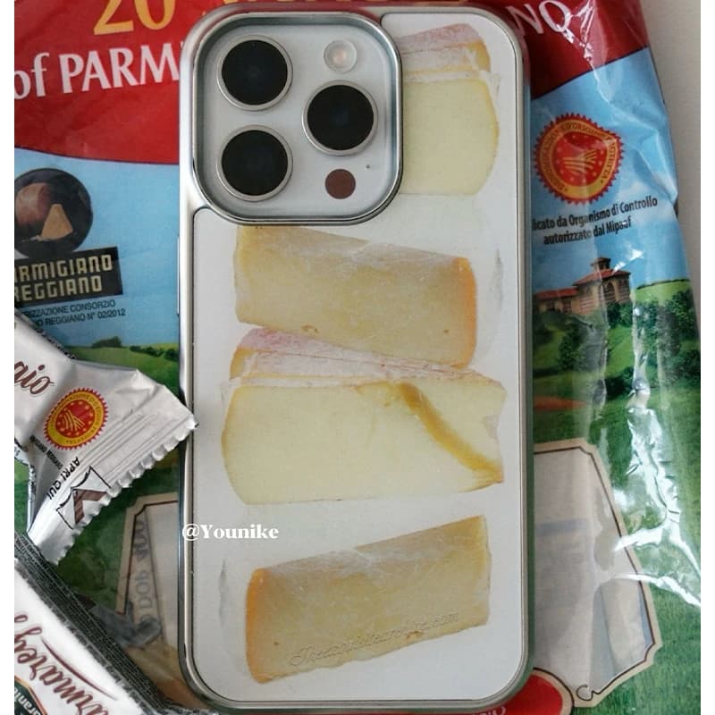 Ins Korean Minimalist Cheese Electroplated Drip Glue Phone Case For iPhone 18 Pro Max 17 Air 16 15 14 Plus 13 12 11 Back Cover