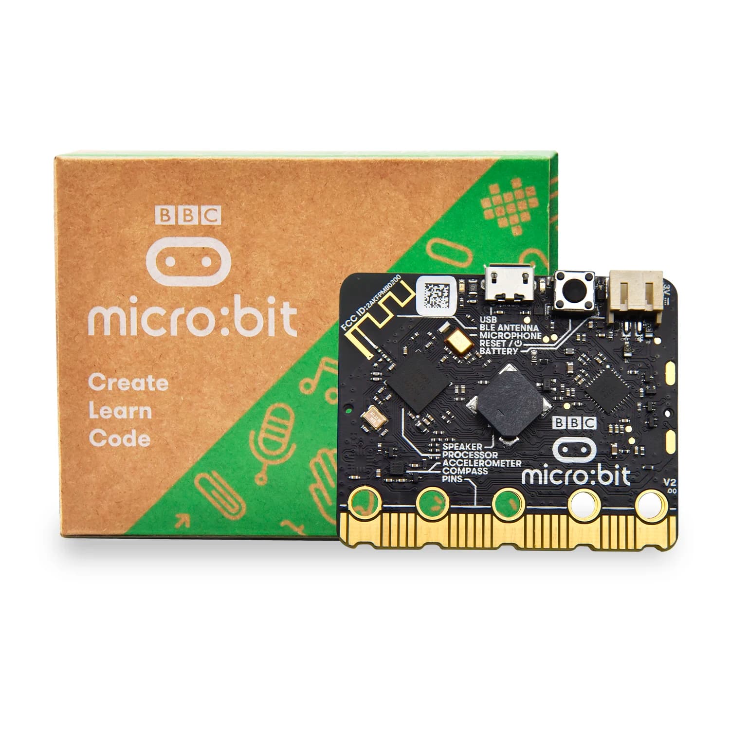 New Arrive! Official Micro Bit V2.2 Development Board For BBC Mirco: Bit DIY Projects Python Programming for STEM Education
