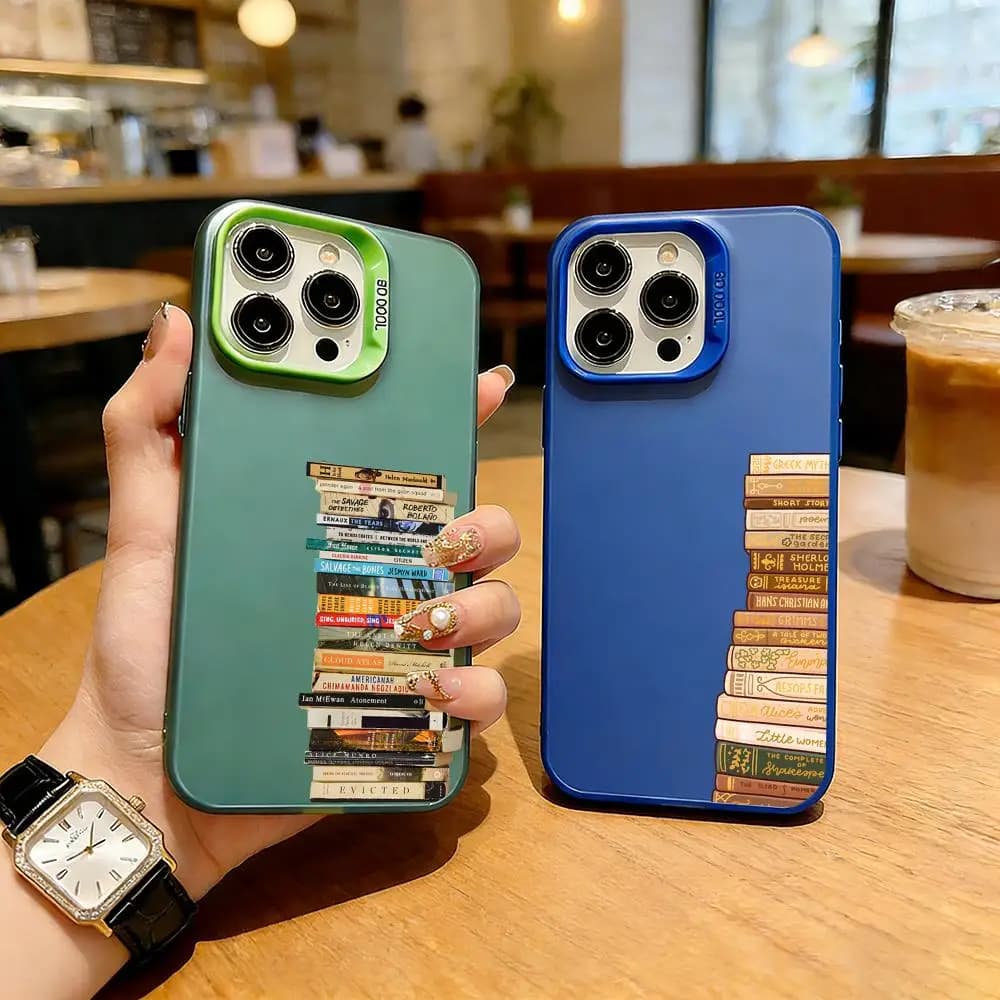Phone Case TPU Shockproof Silicone Phone Case for Apple iPhone 16/15/14/13/12/11/XS/XR/7 P-Book printing