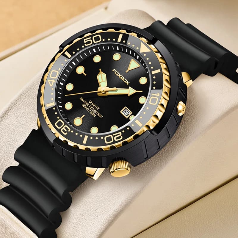 Nuovo Orologio Per Gli Uomini di Moda Cintura In Silicone Cronografo Sport Orologio Da Polso 50M Impermeabile Luminoso Dive Orologi Maschili Relogio Masculino