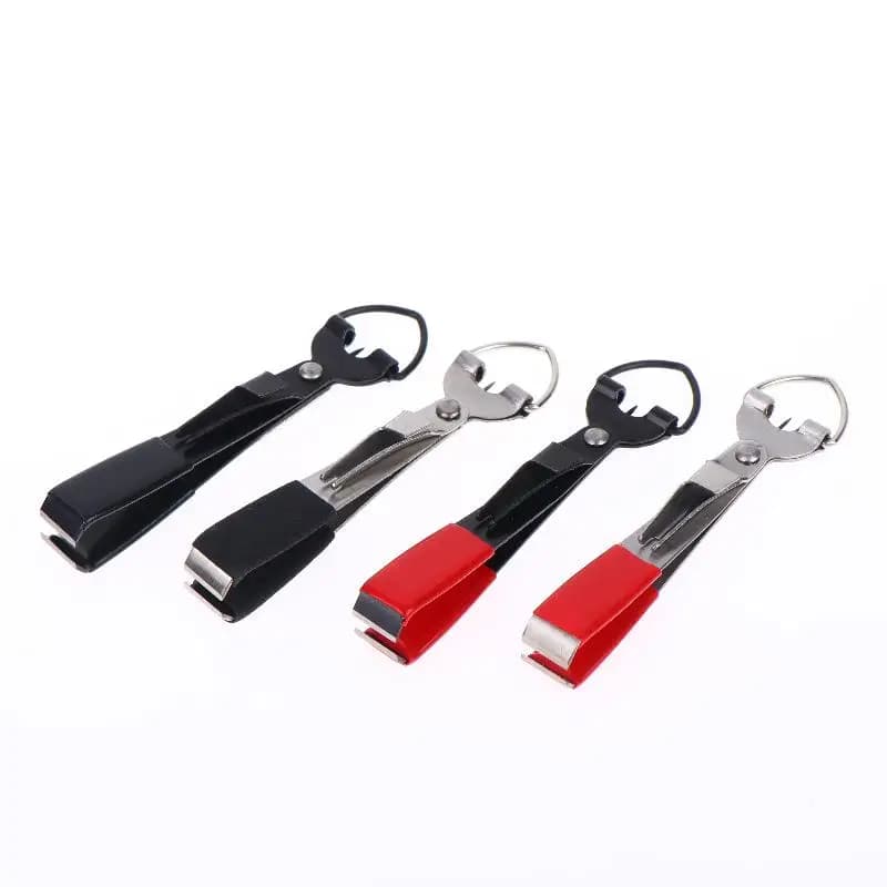 Portable 4 in 1 Fishing Line Pliers Anti-Rust Tie Nail Clipper Hook Sharpener Clear Eye Tool for Outdoor Fishing Enthusiasts