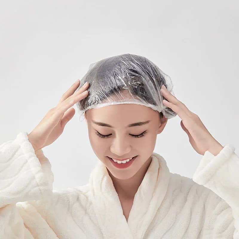 50-500PCS Multipurpose Disposable Shower Head for Women Waterproof Oil Fume Shower Home Heating Hair Tinctures Copricapo
