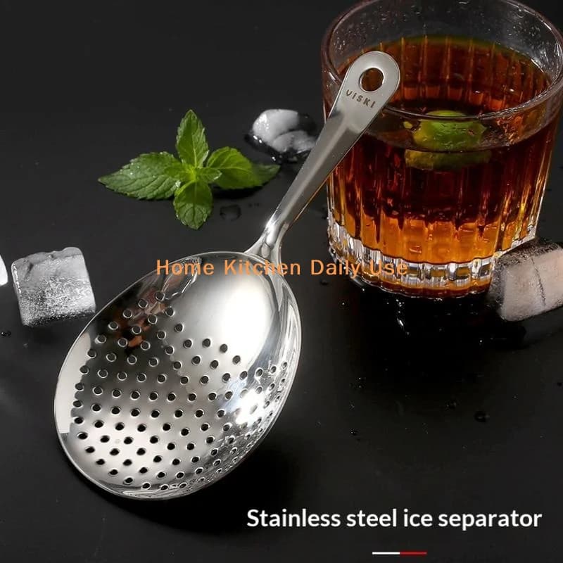 portableStainless Steel Cocktail Shaker Ice Strainer Set Professional Bartender Tool Perfect Gift for Cocktail Lovers Home Bar