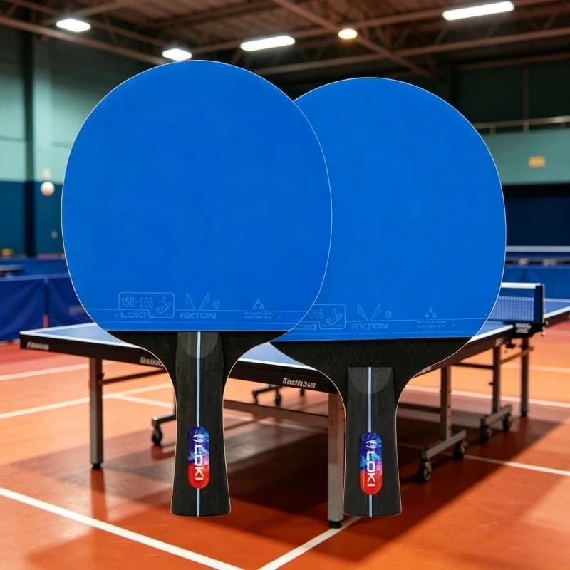 LOKI table tennis racket K5000 pairs beginner pure wooden board student exam table tennis racket set of