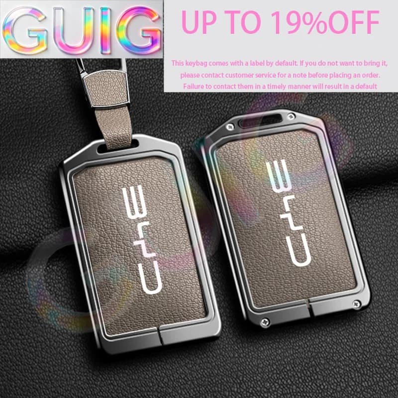 Car Smart NFC Card Key Case Cover Key Bag For BYD Seal u Yuan Up Atto 3 Seagull Han EV Dmi mini Dolphin Metal Protector Shell