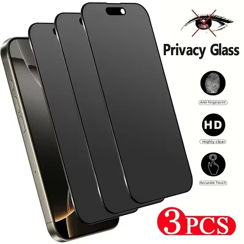 1-3 Pezzi Pellicola Protettiva Privacy per iPhone 17 14 11 12 13 15 16 Pro Max 12 13 Mini 14 15 16 Plus XR XS X Vetro Temperato Anti-spia