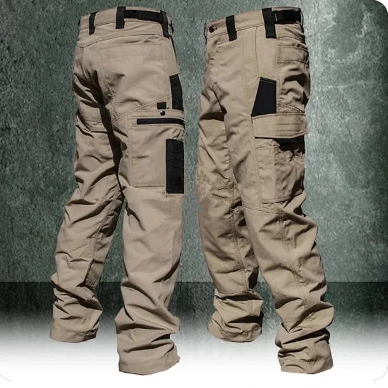 Pantaloni da lavoro resistenti all'usura Pantaloni cargo dritti multitasche da uomo Pantaloni tattici da jogging all'aperto Pantaloni casual autunnali primaverili