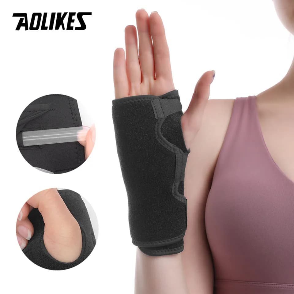 AOLIKES 1PC Supporto Professionale per Polso, Fascia per Artrite, Cintura per Sindrome del Tunnel Carpale, Tutore per Polso, Prevenzione Natiche, Protezione Polso