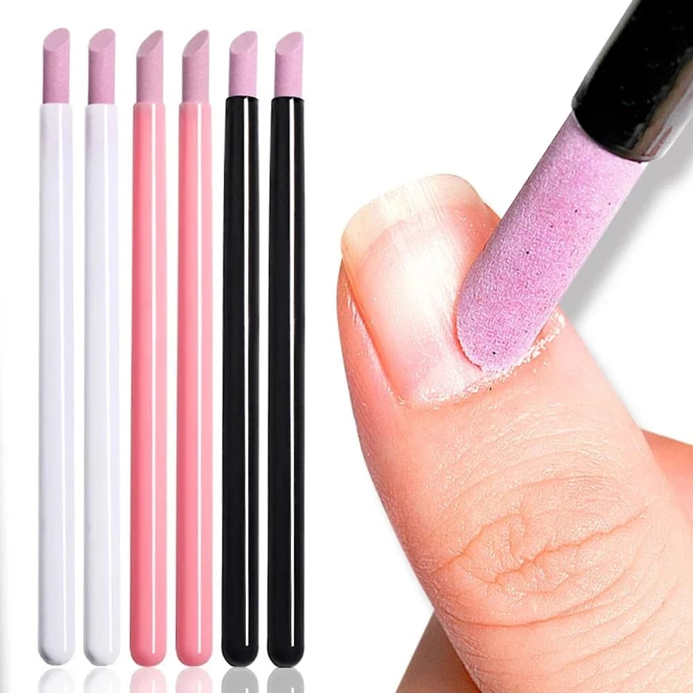 1/5PCS Quartz Scratch Spinners for Nail Cutters Nail Polish Stick for Manicure Nail Files Molature Pen Natural nail dead skin removal