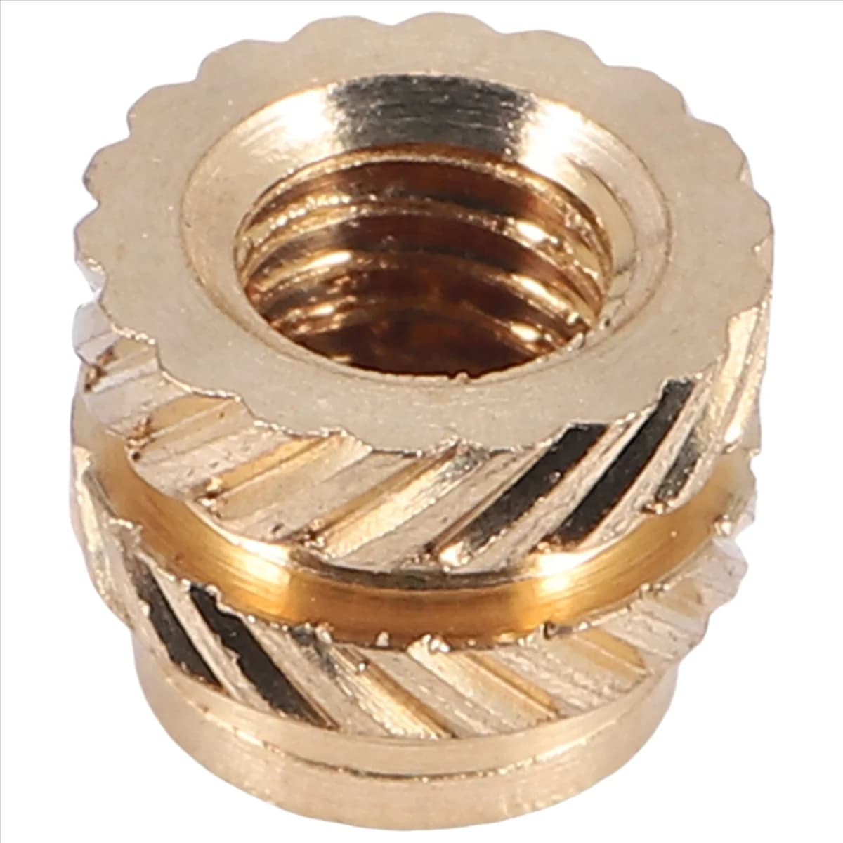 ABQR 100 pieces M3 threaded brass threaded heat set engraving nut heat insert, M3X5X4, for 3D printer 2.4 etc.