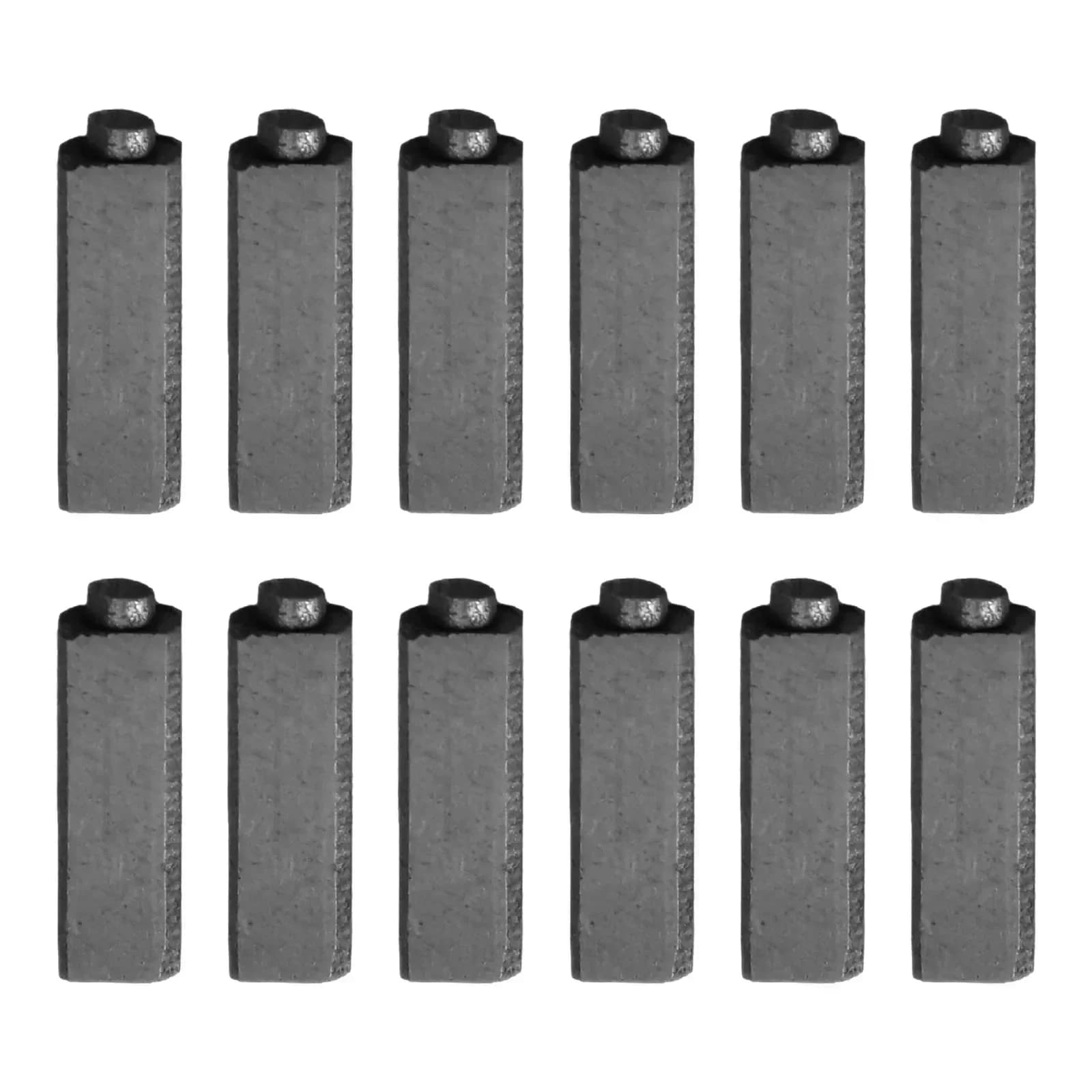 Set of 12 Carbon Brushes for Electric Hair Dryer Motors, 4x5.5x17mm