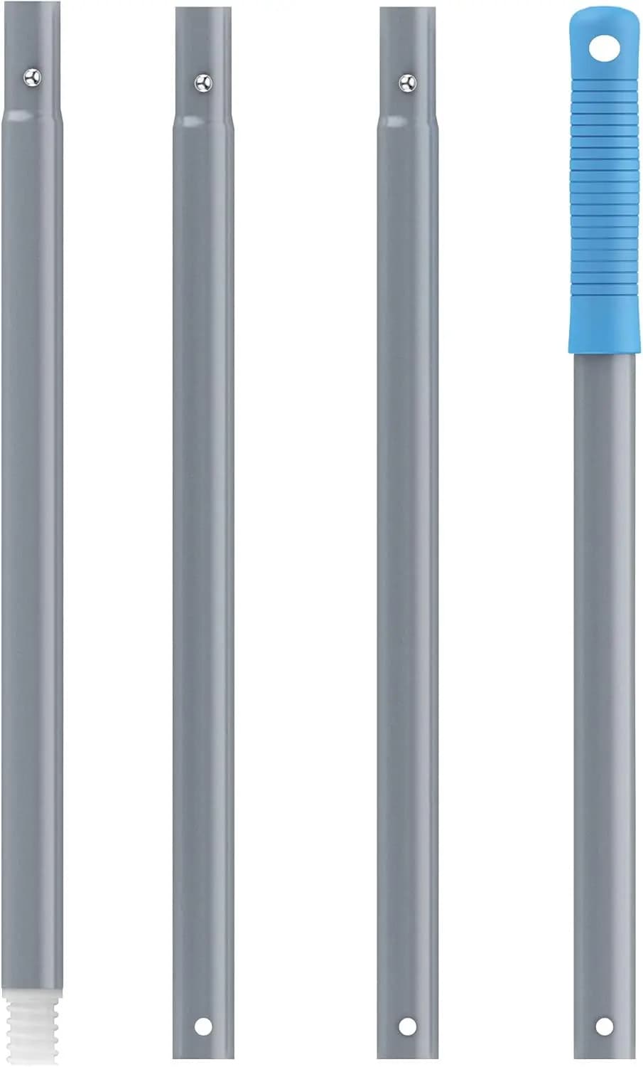 Prolonging Auction Adjustable in Aluminium 54,3 Inches, Set of 4 Pieces for Cleaners and Cleaning Tools