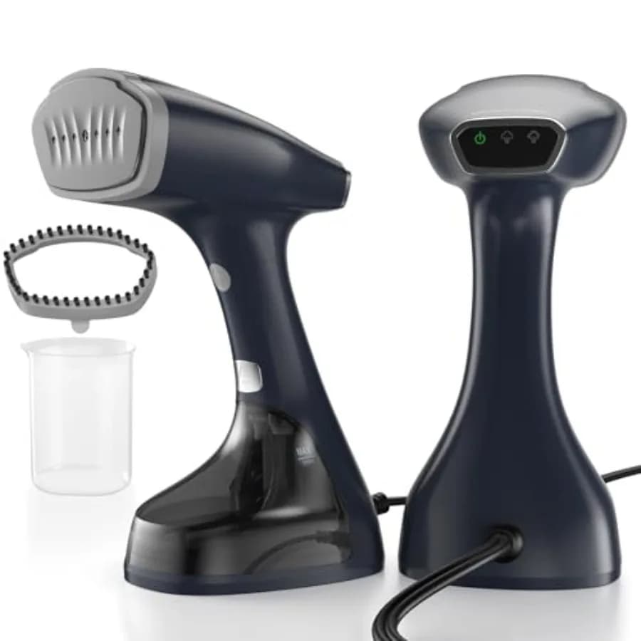 Vaporizzatore Portatile per Vestiti con Design Pieghevole, Facile per Rimuovere le Pieghe, 1500W, Riscaldamento Rapido in 25 Secondi