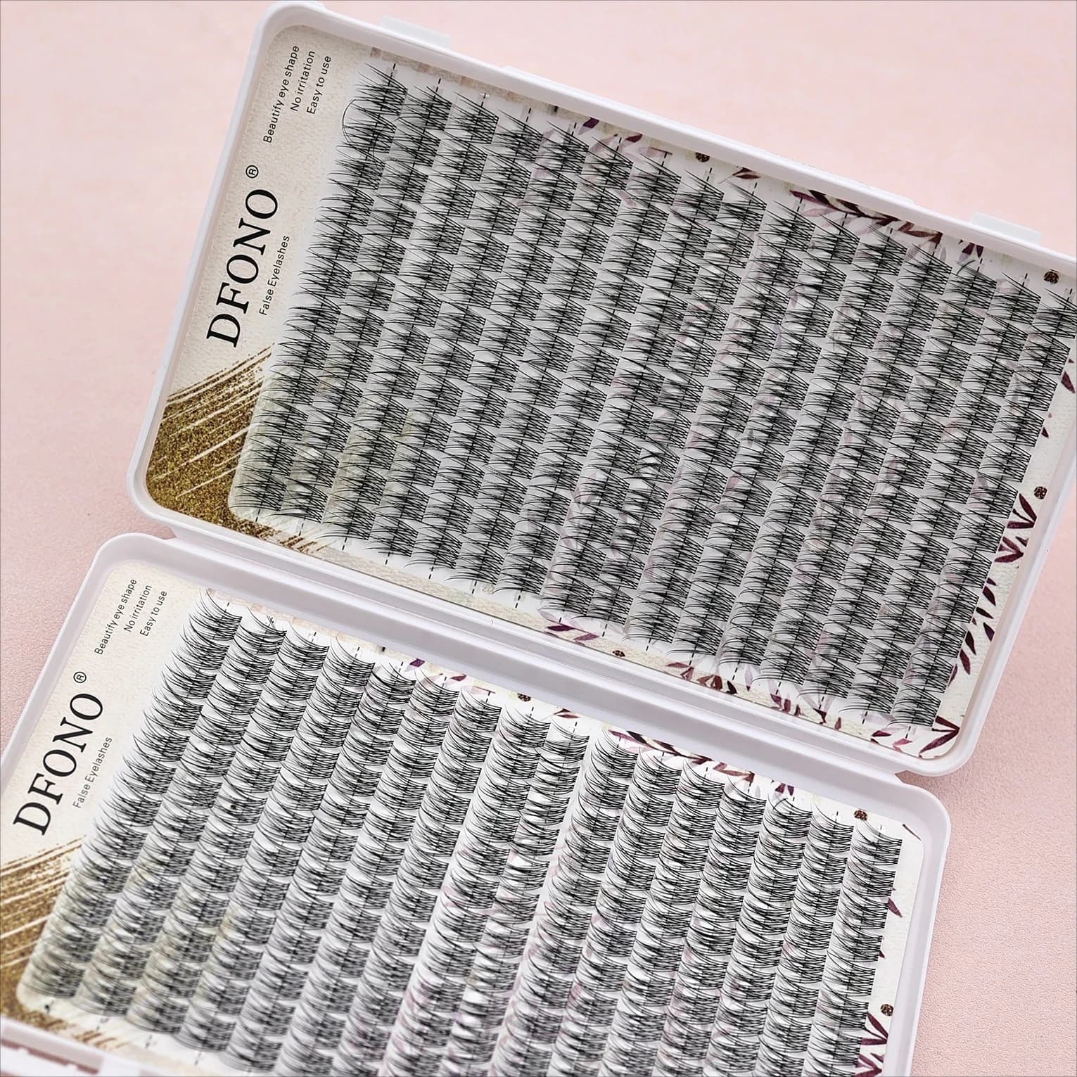 Soft and lightweight single-tailed fish eyelashes, 10-12 mm - Perfect for daily make-up and extension of eyelashes