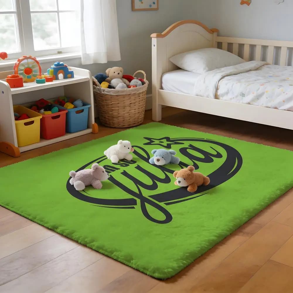 Soft flannel mat, non-slip and absorbent carpet for bathroom, bedroom, home decoration Rapper B-Booba