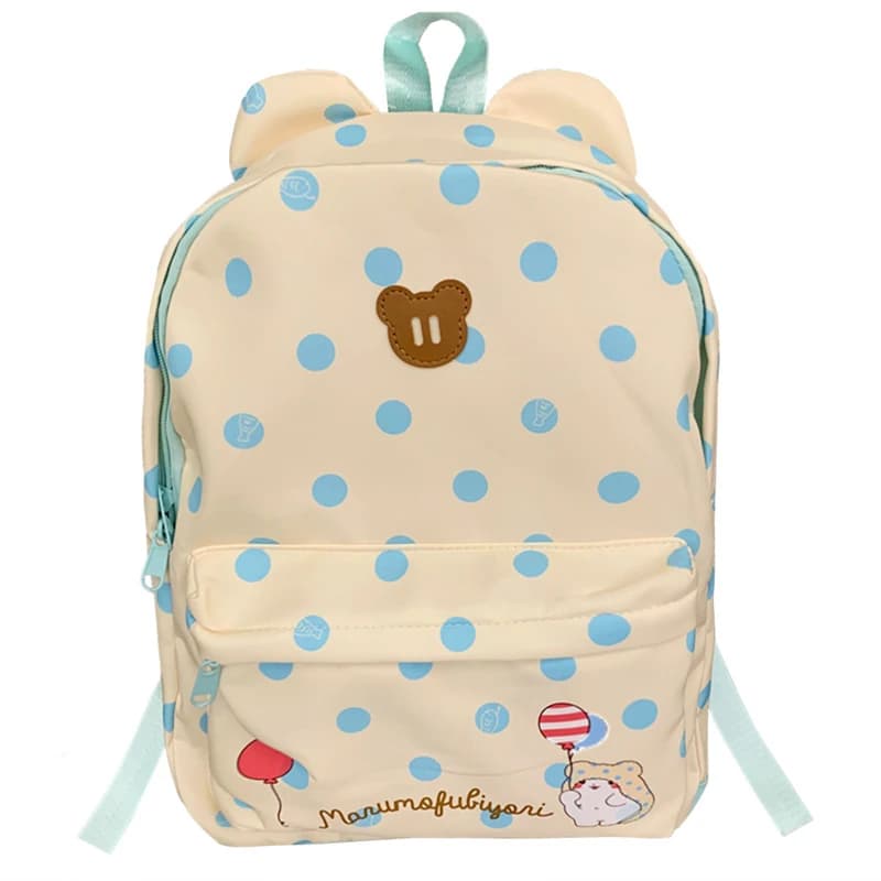 Marumofubiyori Orso Zaino per Donne Ragazze Kawaii Borse Carine Cartone Animato Anime Zaino Scuola Zaino Cartelle Bagpack