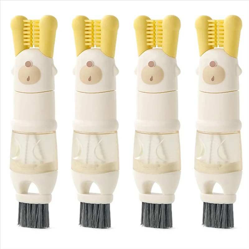 Spazzola per Coperchi e Bicchieri, Spazzola Multifunzionale per Pulizia Coperchi, Spazzola Speciale per Pulizia Bicchieri, Strumento per Pulizia Bottiglie