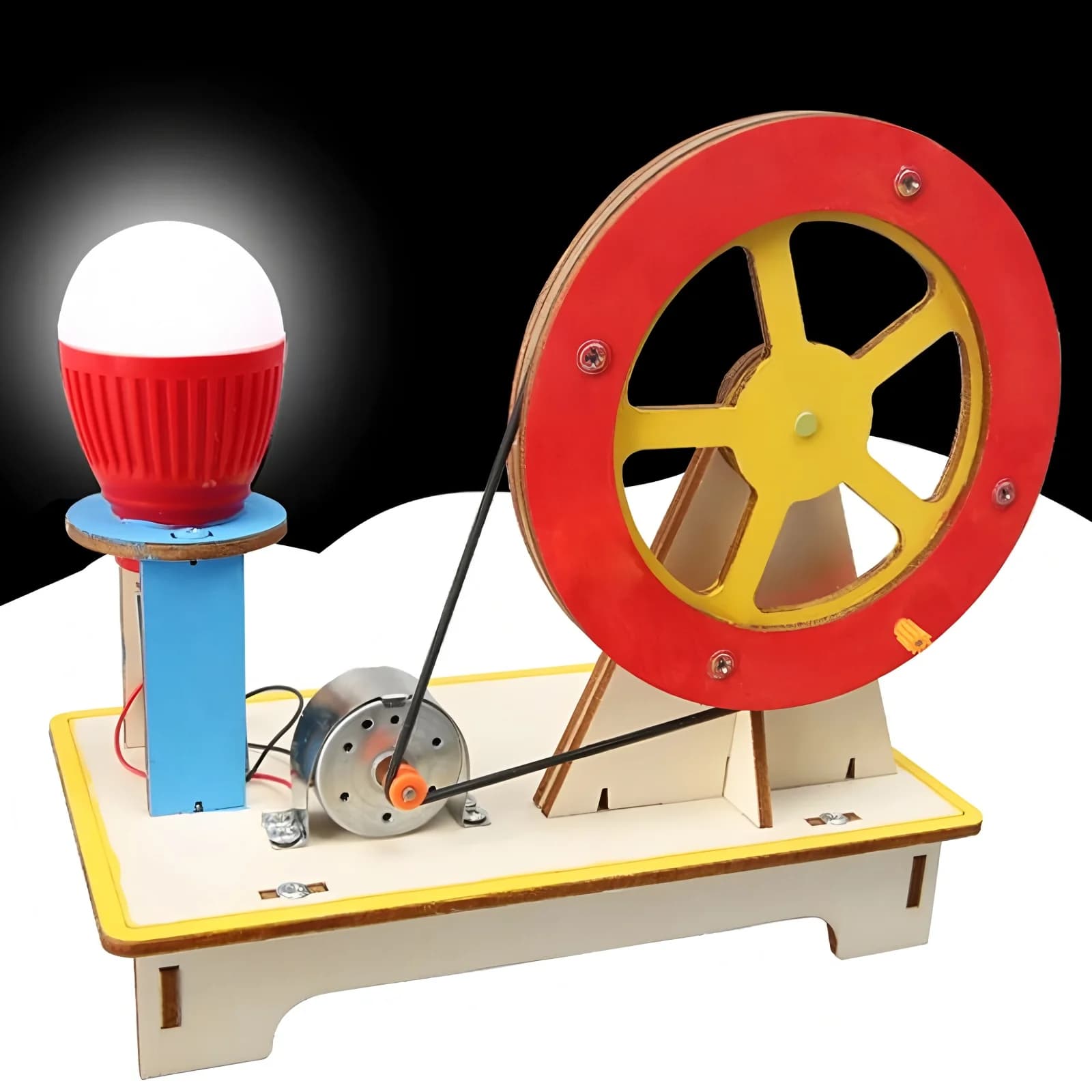 Modello generatore a manovella, modello assemblato a mano fai-da-te per bambini, regalo per esperimenti scientifici educativi fai-da-te per bambini