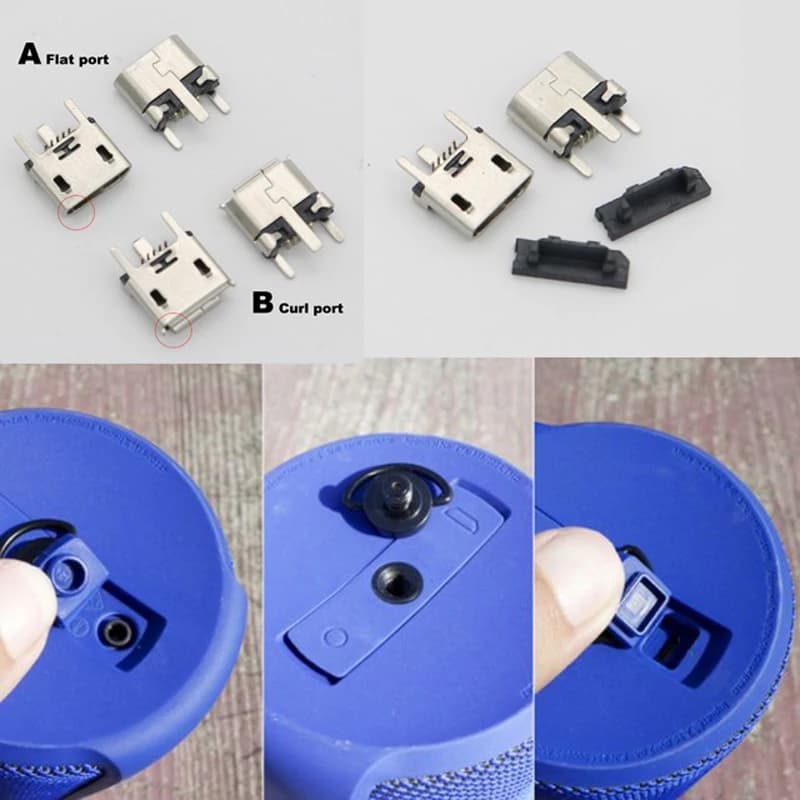 Caricabatterie con porta di ricarica Micro USB sostitutiva da 1 pz per altoparlante Bluetooth UE BOOM Megaboom