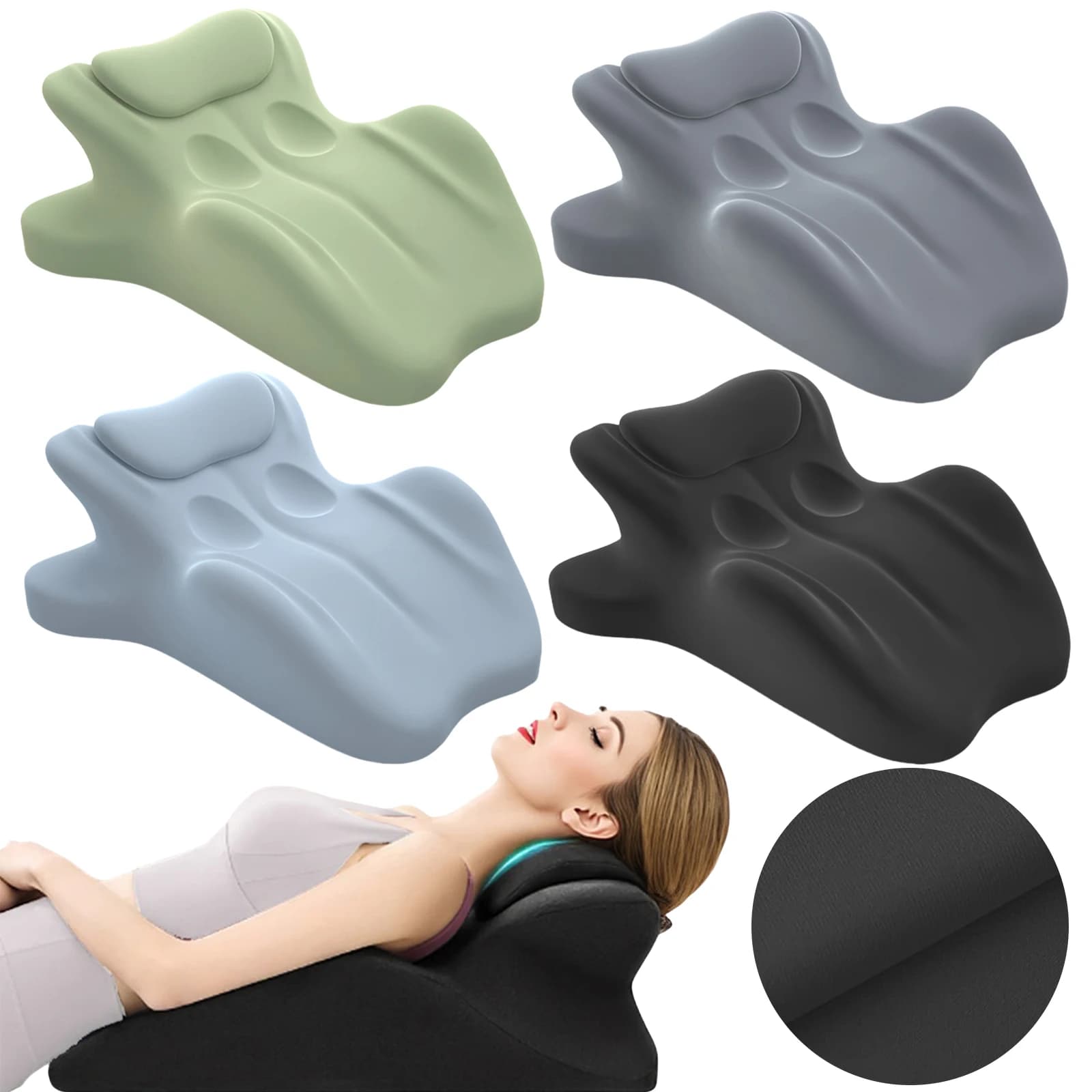 Cuscino per il culo per coppie Cuscino per cuneo in memory foam Cuscino per letto per la lettura Cuscino di supporto lombare sdraiato per dormire