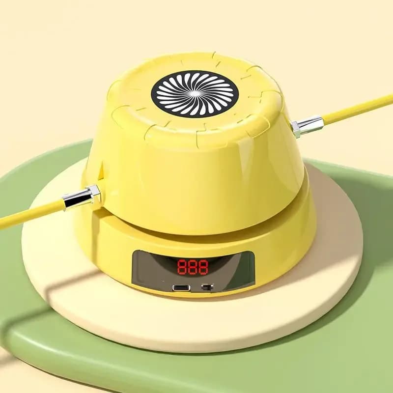 Automatic Jump Rope Machine with Remote Control and Digital Counter for Fitness Training with Adjustable Speed Levels