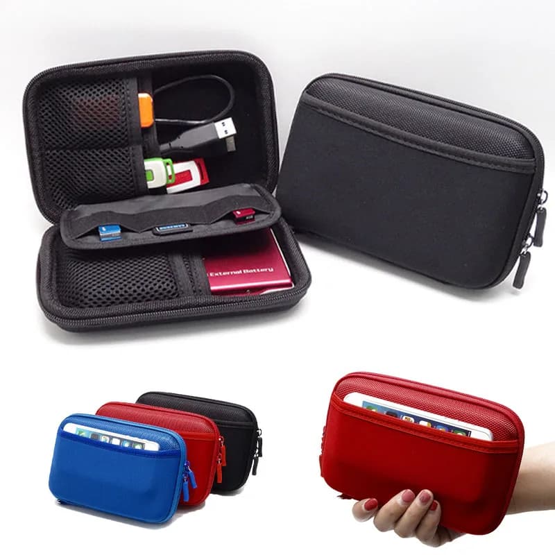 Hot Sale Power Bank Waterproof Storage Bag Digital Gadgets Travel Organizer Case for Phone Data Cable U Disk SD Memory Card