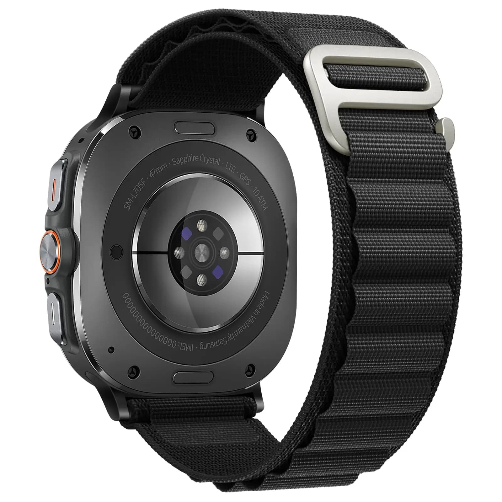 Cinturino per orologio in nylon No Gap per Samsung Galaxy Watch Ultra 8 2025 47mm Cinturino in nylon per cinturini Galaxy Watch Ultra 7 2024