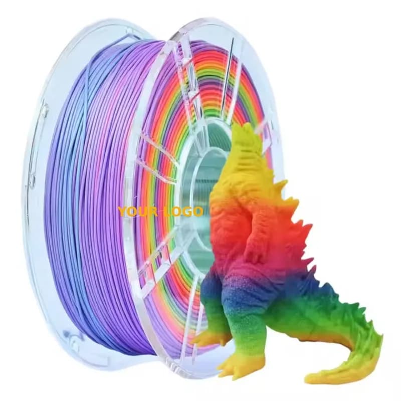 Creat3D Rainbow PLA 3D Filament 3D Printer Filament PLA multicolored from 1,75 mm 1 kg/rotole Change color Filament PLA rainbow