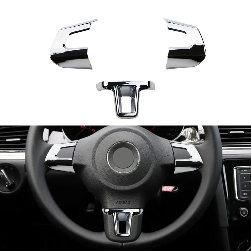 ABS chrome cover for car cover with sequins accessories for Volkswagen VW Golf 6 MK6 Polo Jetta MK5 Polo Bora