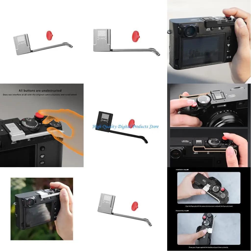 U2JE Aluminum camera handle with metal thumb handle for X100VI Hot Shoe Thumb
