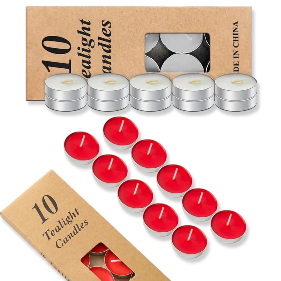Candele di piccole dimensioni 10/50 per feste e feste dei desideri nella decorazione domestica, prolungando il tempo di combustione entro 2 ore