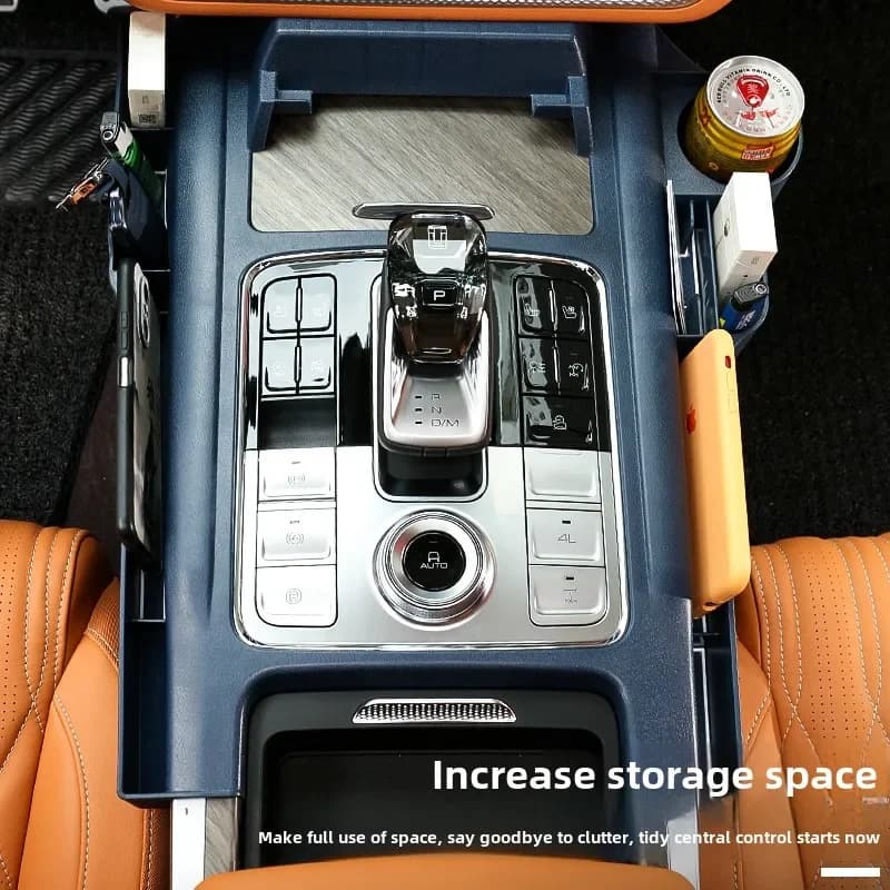Auto Central Control Storage Box Water Cup Mobile Phone Support For Large Wall GWM WEY Tank 500 2022 2023 2024 Car Accessories