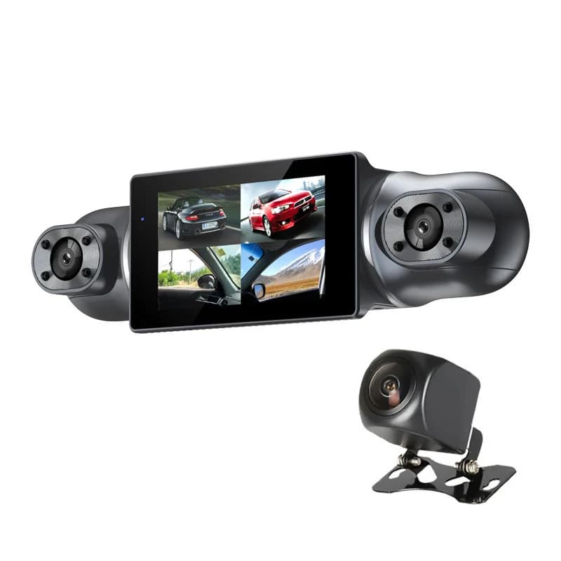 For N300 4-Camera FHD1080P Dashcam 3 Inch IPS GPS 24H Parking Monitor G-Sensor Loop Recording Wifi 1 Year Warranty