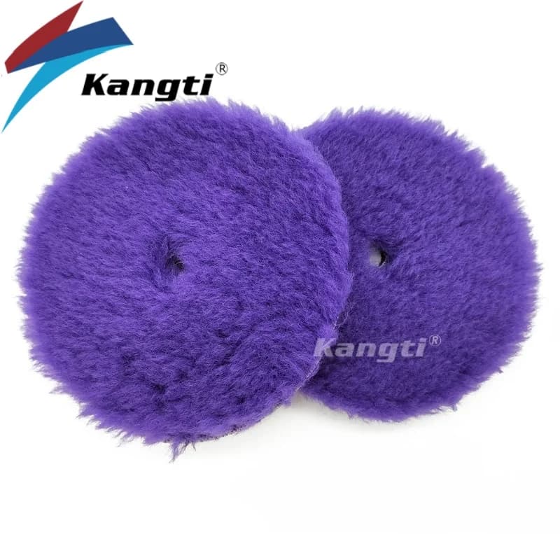 Tampone per lucidatura in lana d'agnello ad alta densità Kangti 5"(125mm)/6"(150mm) per finitura lucidatura ceratura auto