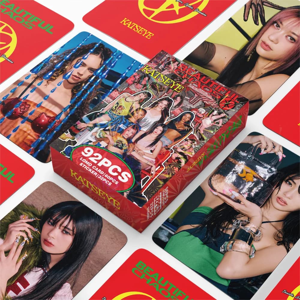92pcs Kpop Idol KATSEYE Lomo Cards Photocard Double Sided SOPHIA、LARA、YOONCHAE、MEGAN、DANIELA、MANON Photo Card Collection Gift