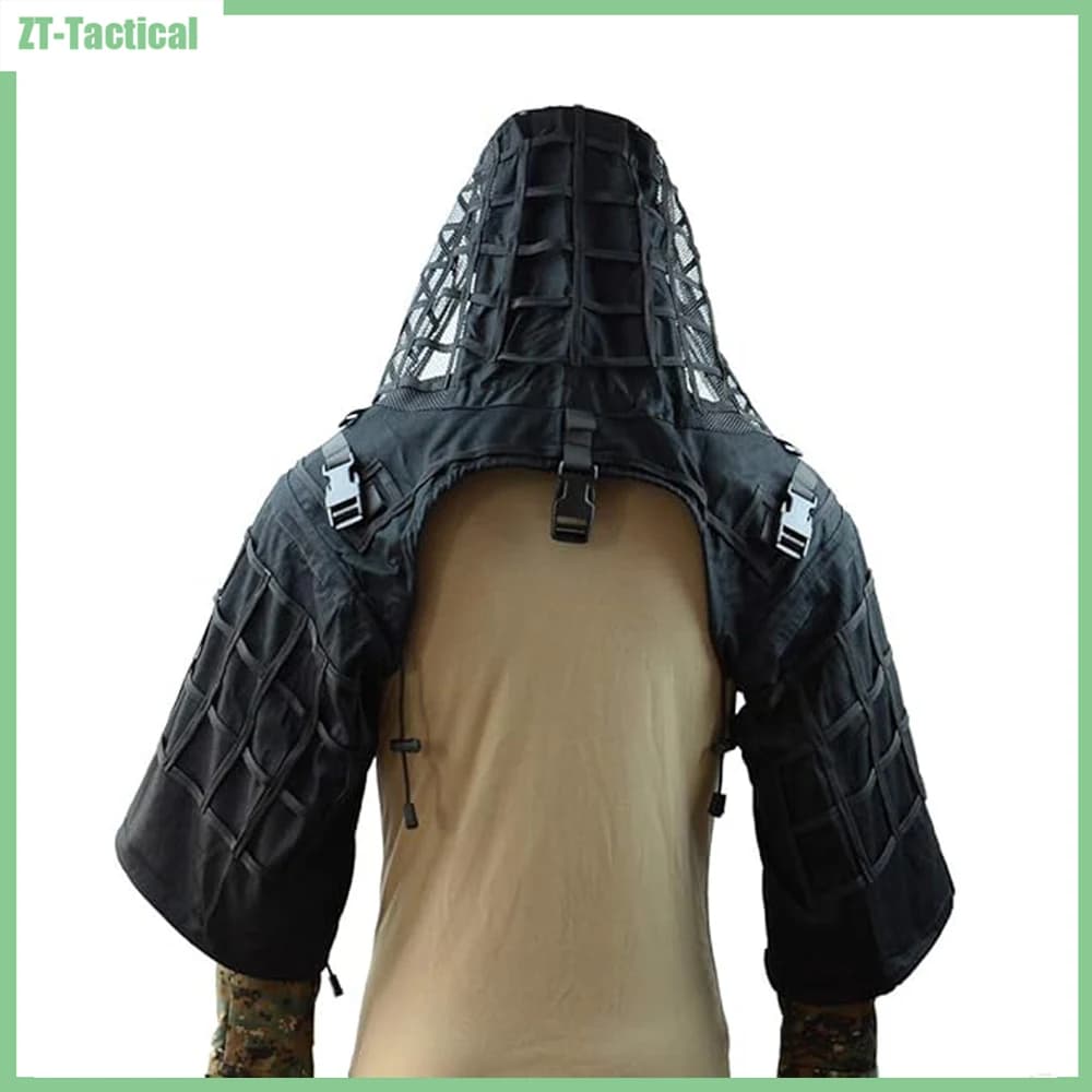 Ghillie Suit Foundation Tactical Sniper Coat Cappucci Viper Mymetic Dresses for Hunting Accessories Softair Paintball, Cotton