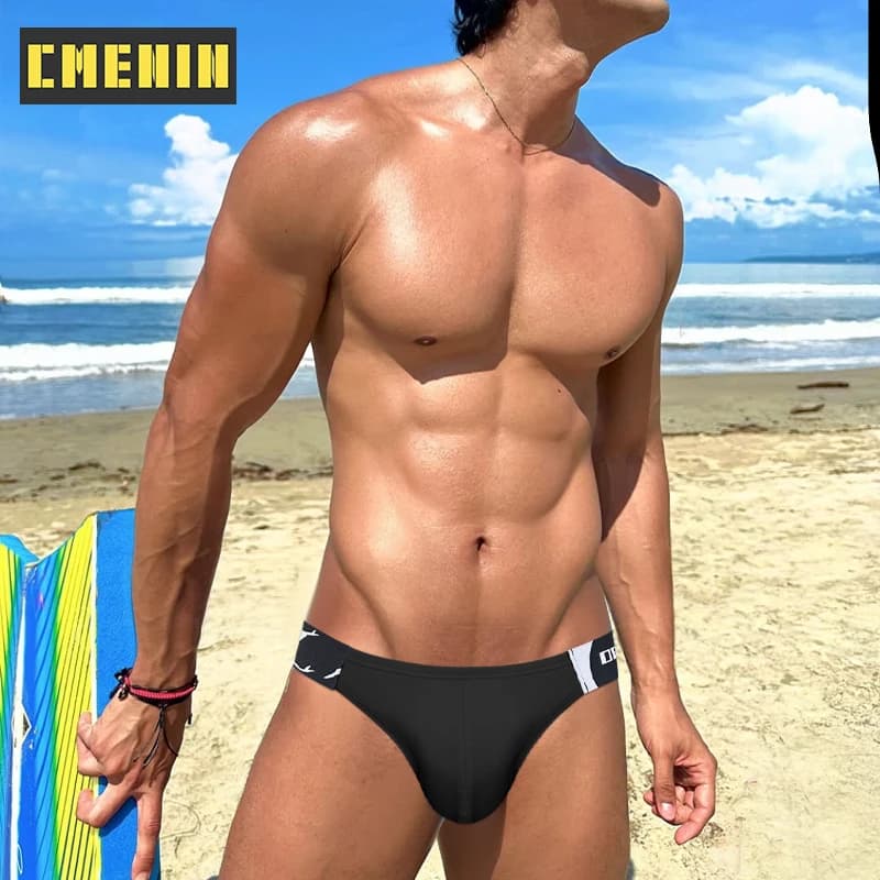 CMENIN Men's Briefs Breathable Modal Man Underwear Large Crotch Pouch Sexy Mens Panties Sissy Gays Sexy Bikini Briefs Underpants