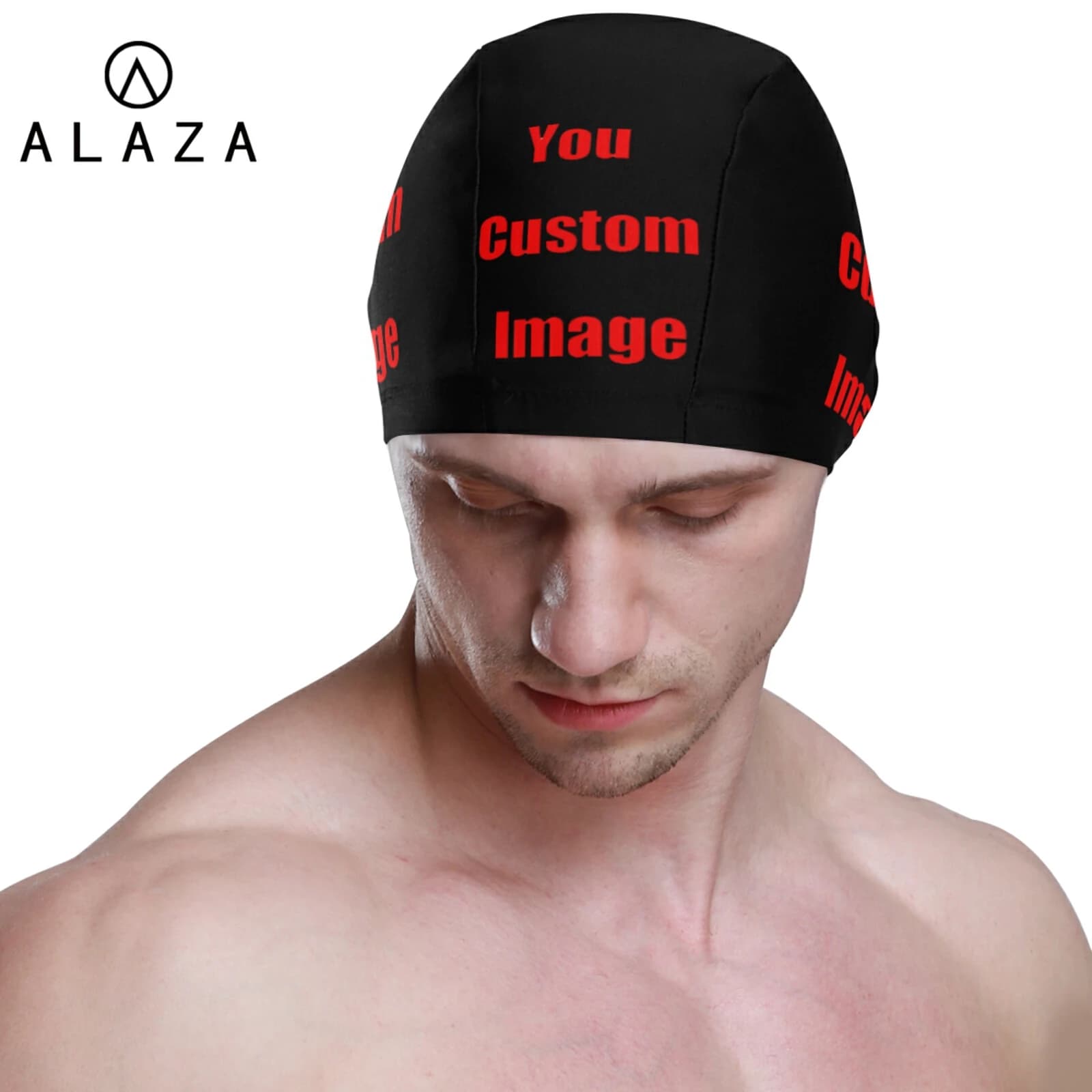 New Water Sports Men swimming headphone for swimming pool long hair bath headphones woman swimming hat for men quality fashion custom print