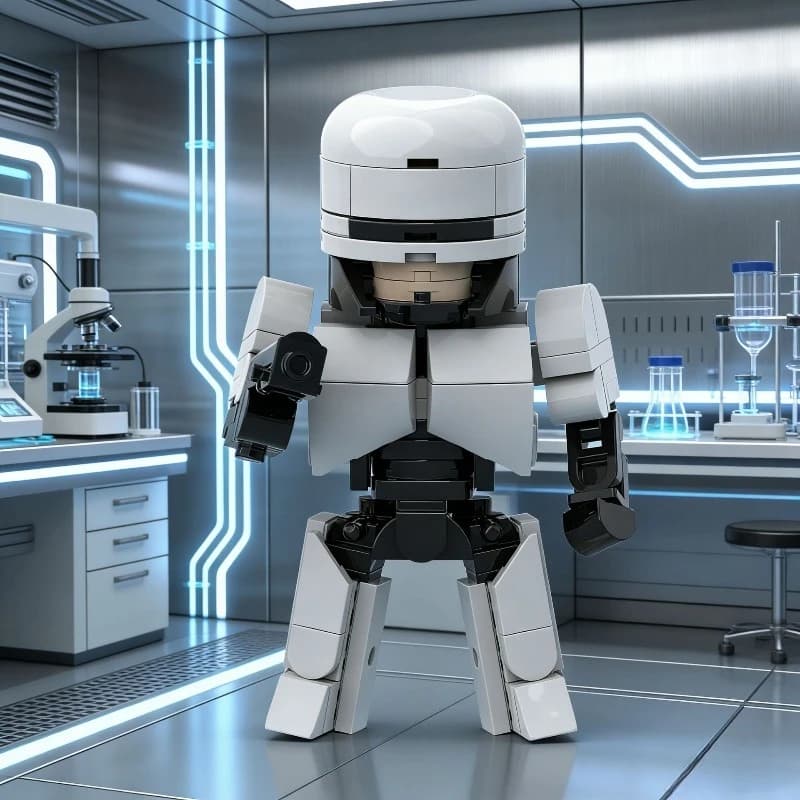 Set di blocchi da costruzione per robot MOC da 122 pezzi, kit educativo STEM con giunti mobili, regalo per adolescenti e adulti