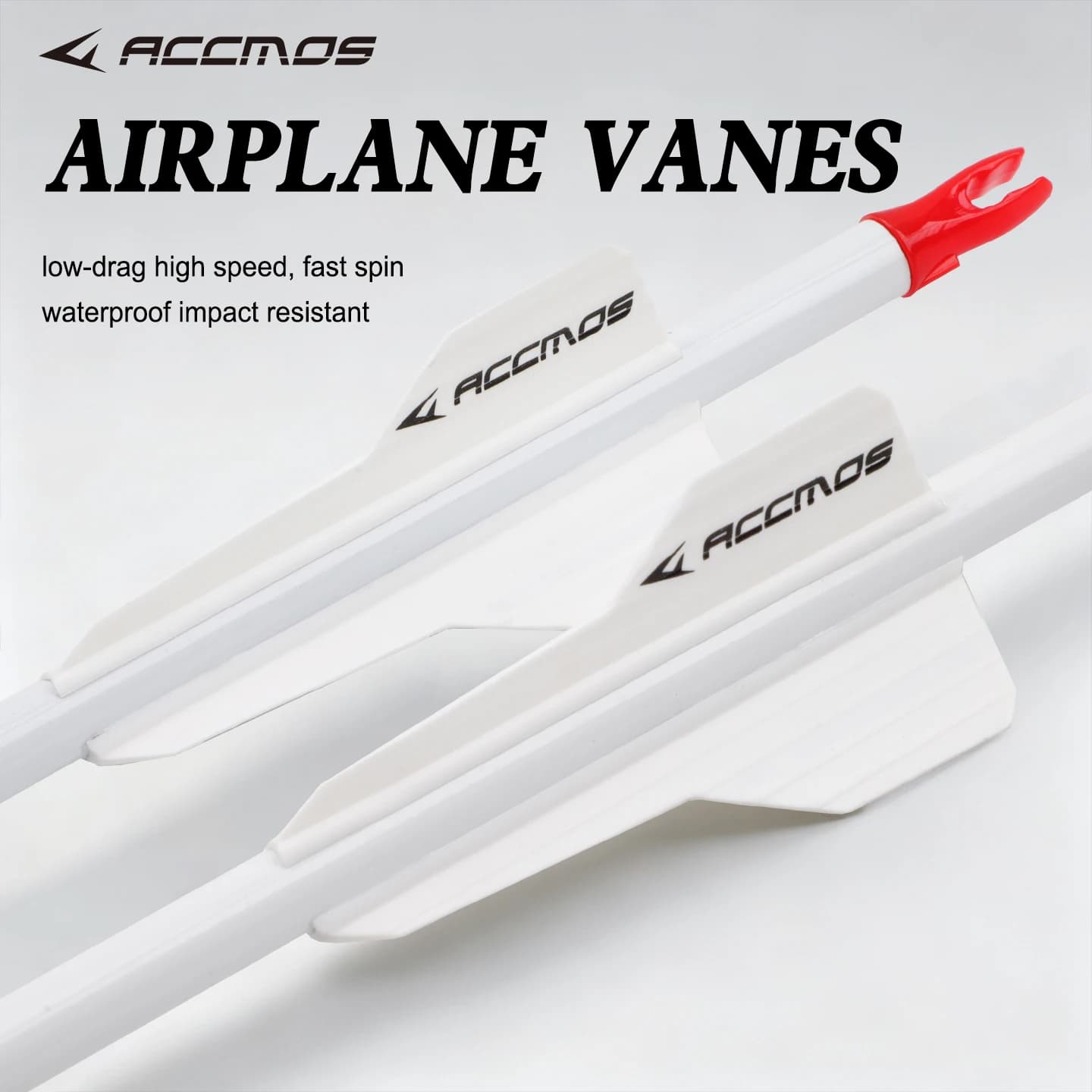 ACCMOS Aircraft Shape Rubber Arrow Vanes Feathers For Archery Shooting Arrow Fletching Accessory