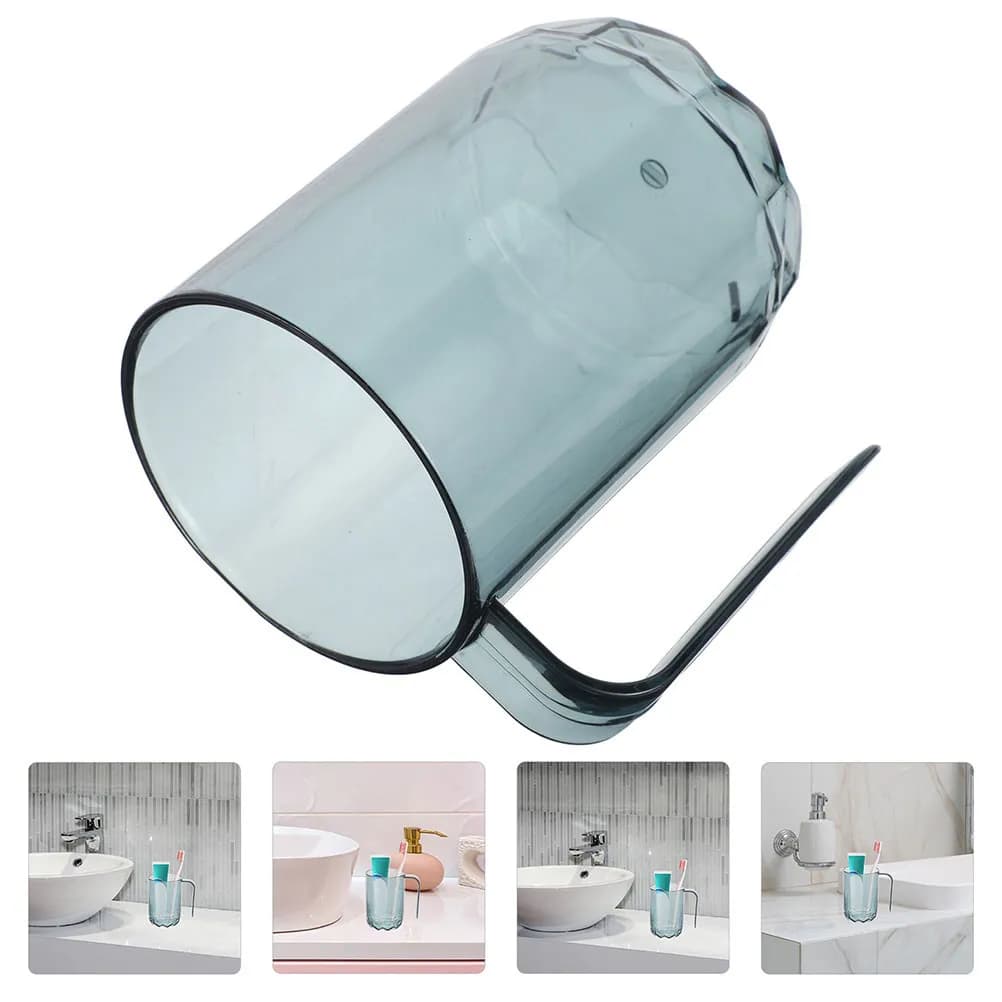 Set di 3 bicchieri nordici riutilizzabili per collutorio, leggeri, in plastica, porta spazzolini da denti per bagno, famiglia, bambini, tazze da viaggio