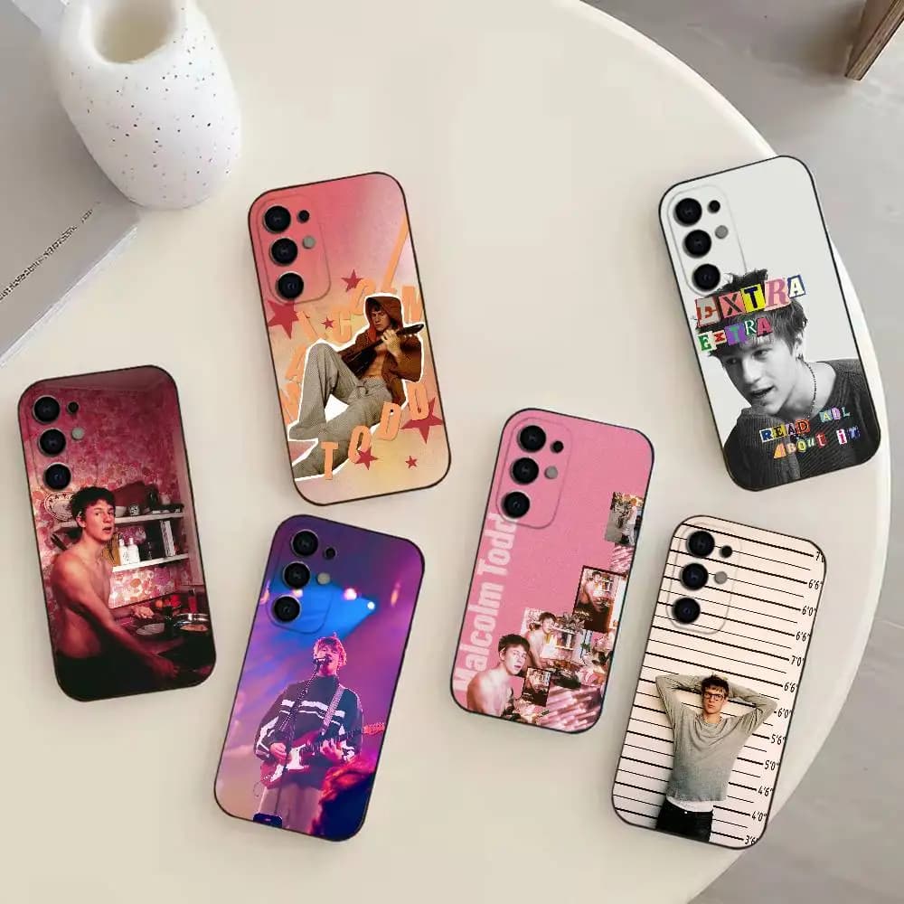 Earrings Singer M-Malcolm Todd phone Case For Samsung S26,25,24,21,22,23,30,20,Ultra,Plus,Fe,Lite Black Soft Cover