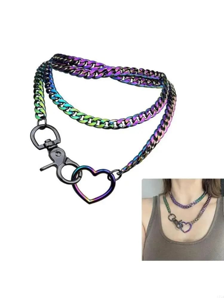Versatile Y Necklace in Cuban Chain Designs Sophisticated Y Shaped Multi Chain Necklace In Cuban for Daily Outfits
