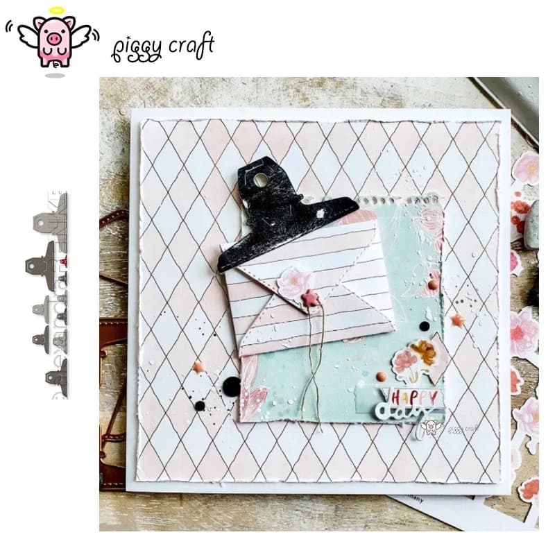 Piggy Craft - Fustelle in metallo per taglio, stampi di varie dimensioni, clip chiusa, per scrapbooking, fustelle per carta, lame per fustellatura, stencil