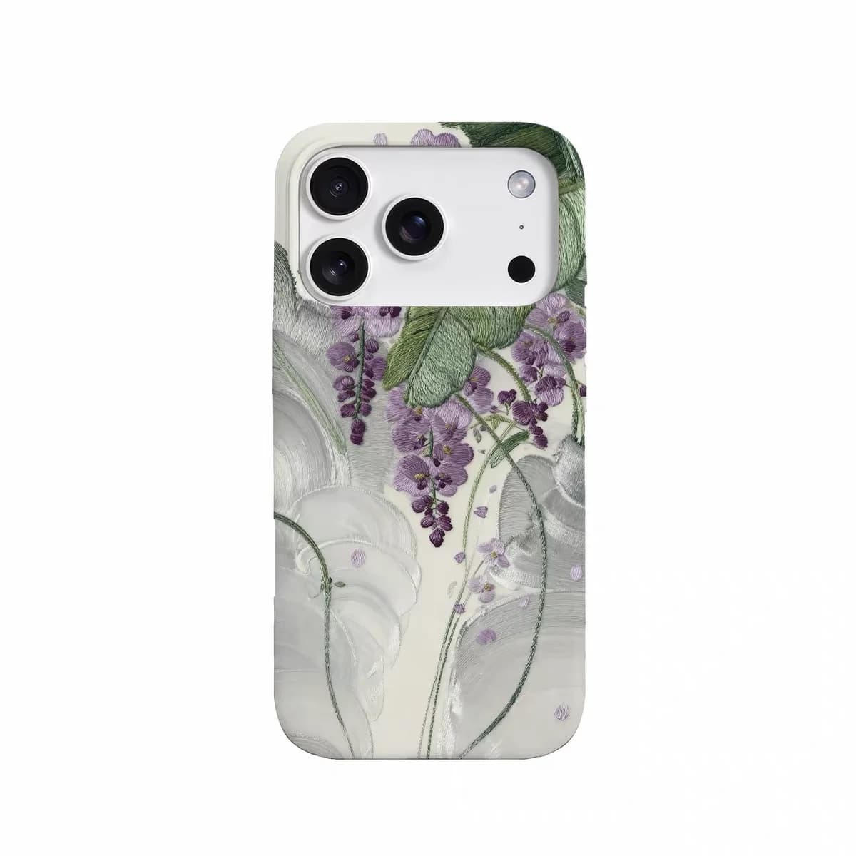 Cover per telefono in acrilico con messaggio a fiori viola per IPHONE 17 Air 16E 15 PROMAX 14 Plus 13 12 MINI 11 PRO 16Plus XR XS MAX